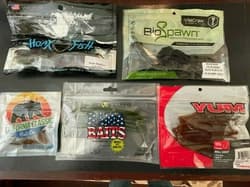 36 Packs of Soft Plastics for Bass - Variety of Brands, Colors, and Types. - Thumbnail 5