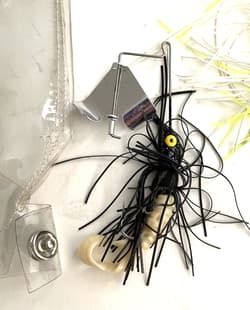 BUZZBAIT LURES Lot-4 Mixed Colors Bass Fishing w Hand-Made Cases Black Yellow - Thumbnail 5