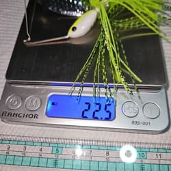 Lucky Craft Minnsha V-Arm Spinnerbait, Fish-Attracting Flashing, Used - Thumbnail 5