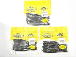 Fish Arrow Gary Yamamoto Fall Shaker 5.5” Soft Plastic Worm Bass Lure 3 Pack - Thumbnail 1
