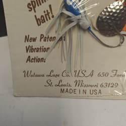 Vintage Rare Wotawa Lure Co. Spinnie Shad spinnerbait New In Package  - Thumbnail 9