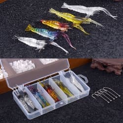 Fishing Accessories Shrimp Fishing Lures Fishing Jigs Silicone Artificial Baits - Thumbnail 5