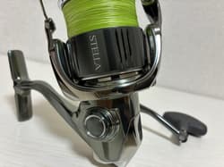 Shimano 22 Stell4000M Spinning Reel Used Good Condition with Upgraded X8 Line - Thumbnail 7