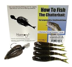  Chatterbait Kit - Z-Man 3/8oz + Razor ShadZ + How to Fish Guide Green Pumpkin - Thumbnail 2