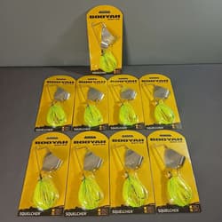 Booyah Squelcher Citrus Shad 1/2oz Topwater Buzz Bait Lot of 9 - Thumbnail 1