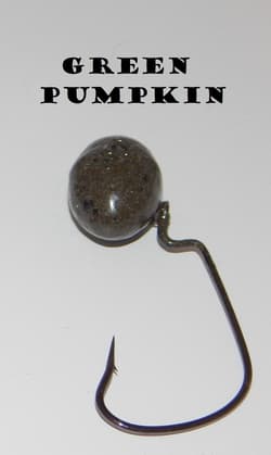 12 - 1/4oz 3/0 Painted Weedless Jigheads FLATEYE Grub Head Swimbait Umbrella Rig - Thumbnail 2