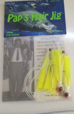 Pap's Umbrella Rig (5 pronged) Qty 2 and Pap's Hair Jig White-Red/Yellow(Qty 5) - Thumbnail 2