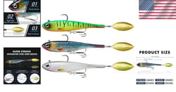 Vibrating Soft Swimbaits for Bass and Trout - 8 Inch, Family Fishing Essentials - Thumbnail 2