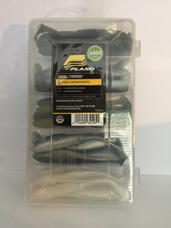 BTS 30pc. 3.5" Minnow Swimbait Kit. Plano Lure Box, 5 colors  Alabama Rig Baits  - Thumbnail 3