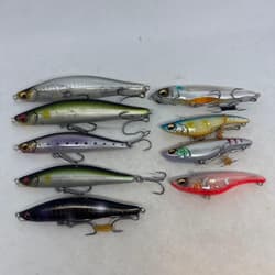 Megabass Lure Set of 9 Takara Genma Homura Travis Fishing Accessories - Thumbnail 1