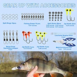 Fishing Lures Tackle Box Bass Kit,Including Animated Lure,Crankbaits,Spinnerbait - Thumbnail 5