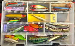 Large Walleye Tackle Box (6 Boxes, Plus 1 Small Empty). Rapala, Michigan Stinger - Thumbnail 9