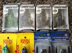 LUNKERHUNT LUNKER FROG STRIKE KING KVD SEXY FROG TERMINATOR FISHING LURES LOT - Thumbnail 2