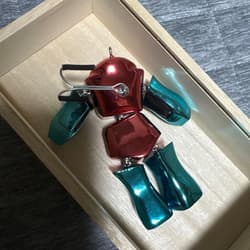 Fishing Lure Frog Products Wood Frogbot Plated Red Blue Mad Lad - Thumbnail 2