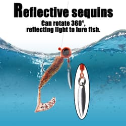 FREE FISHER 182pcs Fishing Soft Swimbaits Set,Fishing Jigs Aritificial Worms Kit - Thumbnail 10