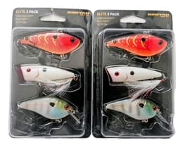 (Set of 2) Booyah Elite 3 Pack Hardbait Fishing Lure Kits 6 Lures In Set New  - Thumbnail 2