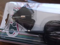 Teckel Maxqueaker Squeaky Buzzbait 1/2oz. 007 Solid Black Squeaky Dolphin - Thumbnail 2