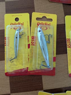 Lot 36x Strike King BITSY Jerkbaits Topwater Minnow DAWG Splash NEW - Thumbnail 9