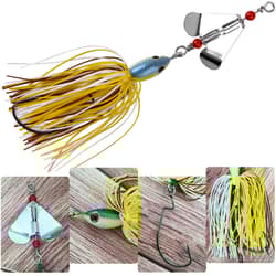 Spinnerbait Fishing Lures Kit, 6pcs Bass Buzzbait Hard [MIXED]  - Thumbnail 3