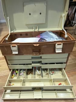 211 Piece Plano Tackle Box, bass lures, zoom soft plastics, hooks, jigs & more - Thumbnail 2