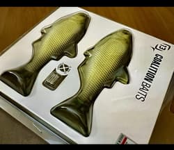 1-2 pk 13 Fishing Coalition Bait Co BAMF Wedge Swimbait Lures GOLDEN RETRIEVER - Thumbnail 2