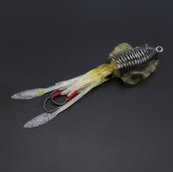 2PCS Soft Silicone Jig Fishing Lure Glow Hook 60g Worm Swimbait Saltwater Bait - Thumbnail 3