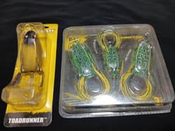 BOOYAH Frog, Toad Runner, Pad Crasher, 4-piece set, 2 sets, for Snakehead, - Thumbnail 1