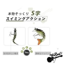 TRUSCEND Fishing Lures for Freshwater and Saltwater Lifelike Swimbait for Bass - Thumbnail 3