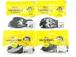 Gary Yamamoto Fall Shaker 5 Inch Soft Plastic Worm Bass Fishing Lure 4 Count - Thumbnail 1