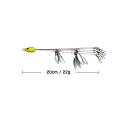 Alabama Rig for Bass Striper Fishing Lures Baits 5 Arms Umbrella A-Rig Swimba... - Thumbnail 3