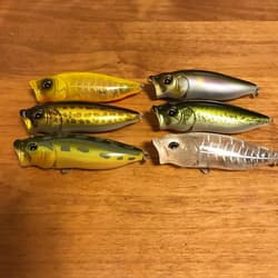 Megabass Popmax 6pcs Set Hard Lures Topwater Baits Fishing Accessories - Thumbnail 2