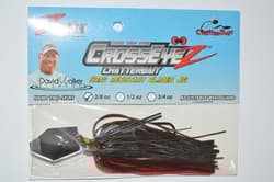 3 lures zman z-man crosseyez chatterbait 3/8oz snag resist bladed jig chili dog - Thumbnail 2