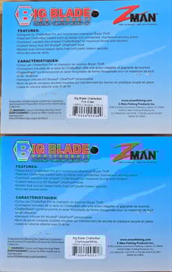 (Ct of 2) Z-Man Big Blade Chatterbait 5/8 oz Provides Maximum Thump & Vibration - Thumbnail 4