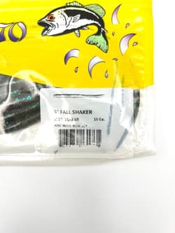 Gary Yamamoto Fall Shaker 5 Inch Soft Plastic Worm Bass Fishing Lure 3 Pack - Thumbnail 3