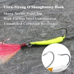 5 Pack Fishing Jig Heads, Swimbait Jigs Pompano Jigs with Teaser Hooks, Surf ... - Thumbnail 8