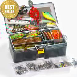 Bass Fishing Lures Kit Swimbait Plopper Chatterbait Crankbait Soft Baits Box - Thumbnail 1