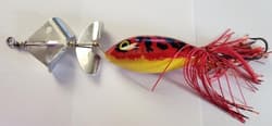  HANMADE DOUBLE BLADED BUZZBAIT. BASS, NORTHERN PIKE, MUSKIE/ MUSKY. - Thumbnail 2