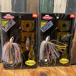 Berkley Spinnerbait 3/8oz DEX, Set of 2, Double Willow, Ghost Wakasagi - Thumbnail 1