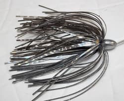 Ladies Man Custom Baits 4" Pro Planer Buzzbait 1/8oz 2/0 Silver Shad Hand Tied - Thumbnail 3