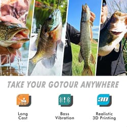 Pre-Rigged Soft Fishing Lures, Curly Tail Swimbait for Bass, Crappie, Trout - Thumbnail 7