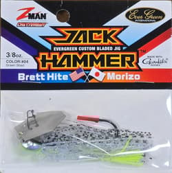 (Ct of 2) Z-Man Evergreen Chatterbait Jack Hammer 3/8 oz Evergreen Custom Blade! - Thumbnail 2