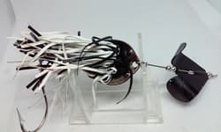Vtg Lurh Jensen HERB'S Dilly BUZZ Spoon Black Buzzbait Topwater 5/8 Fishing Lure - Thumbnail 6