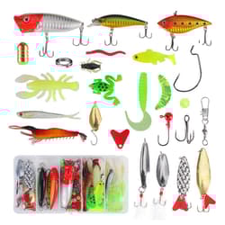 78pcs Lure Fishing Accessories Kit Wobbler Metal Jig Spoons Soft Silicone Bait - Thumbnail 5