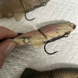 Original Rare Castaic Baits Platinum Series 8” Soft Jointed Trout Swimbait SS - Thumbnail 10