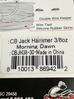 Z-man Jackhammer Chatterbait  3/8oz Morning Dawn - Thumbnail 4