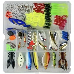 120pcs /set Mixed Fishing Lure Tackle Kit Crank Bait Accessories Lure Box Set - Thumbnail 4