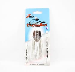 Zman Chatterbait 1/4 oz Sinking Lure White (0010) - Thumbnail 1