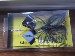 HM Custom Lures Teckel Quazkiller Twin Buzzbait 1/2oz. 01 All Black Downdraft - Thumbnail 5