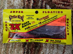 Strike King 3X 5" Zulu Jerk Bait Super Floating Softbait Salt Garlic - Lot of 11 - Thumbnail 2