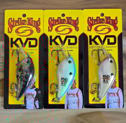 3-Strike King KVD 8.0 Magnum Squarebill Crankbaits 4-1/2" 1-1/8 oz Depth 3-7 ft - Thumbnail 1